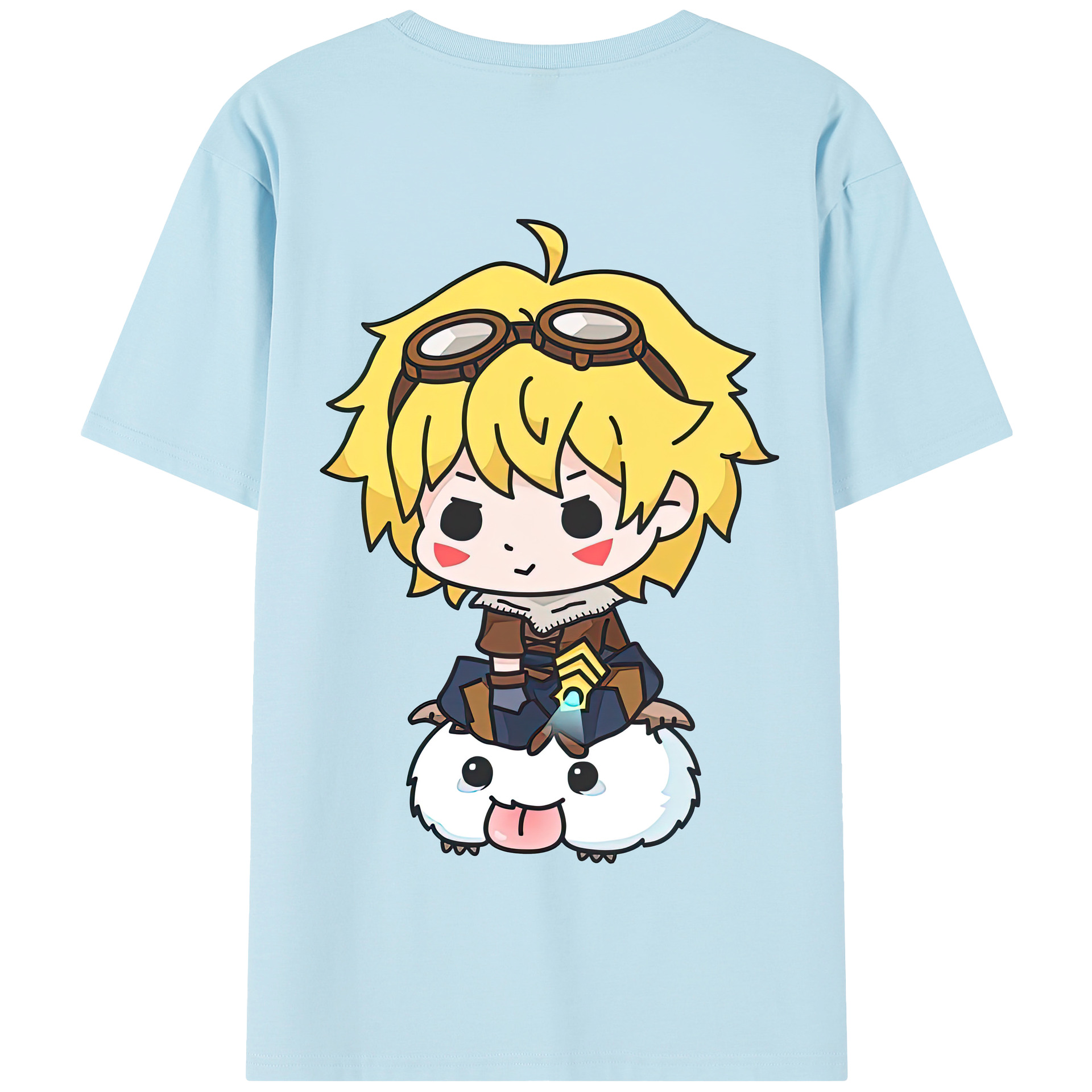 リーグ・オブ・レジェンド League of Legends LOL 綿100％半袖Tシャツ（背面プリント）